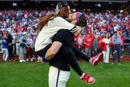 Kayla and Bryce Harper in 2022 (Image via Getty)